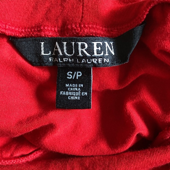 Ralph Lauren Red Turtleneck Sz Petite Small - Picture 6 of 7